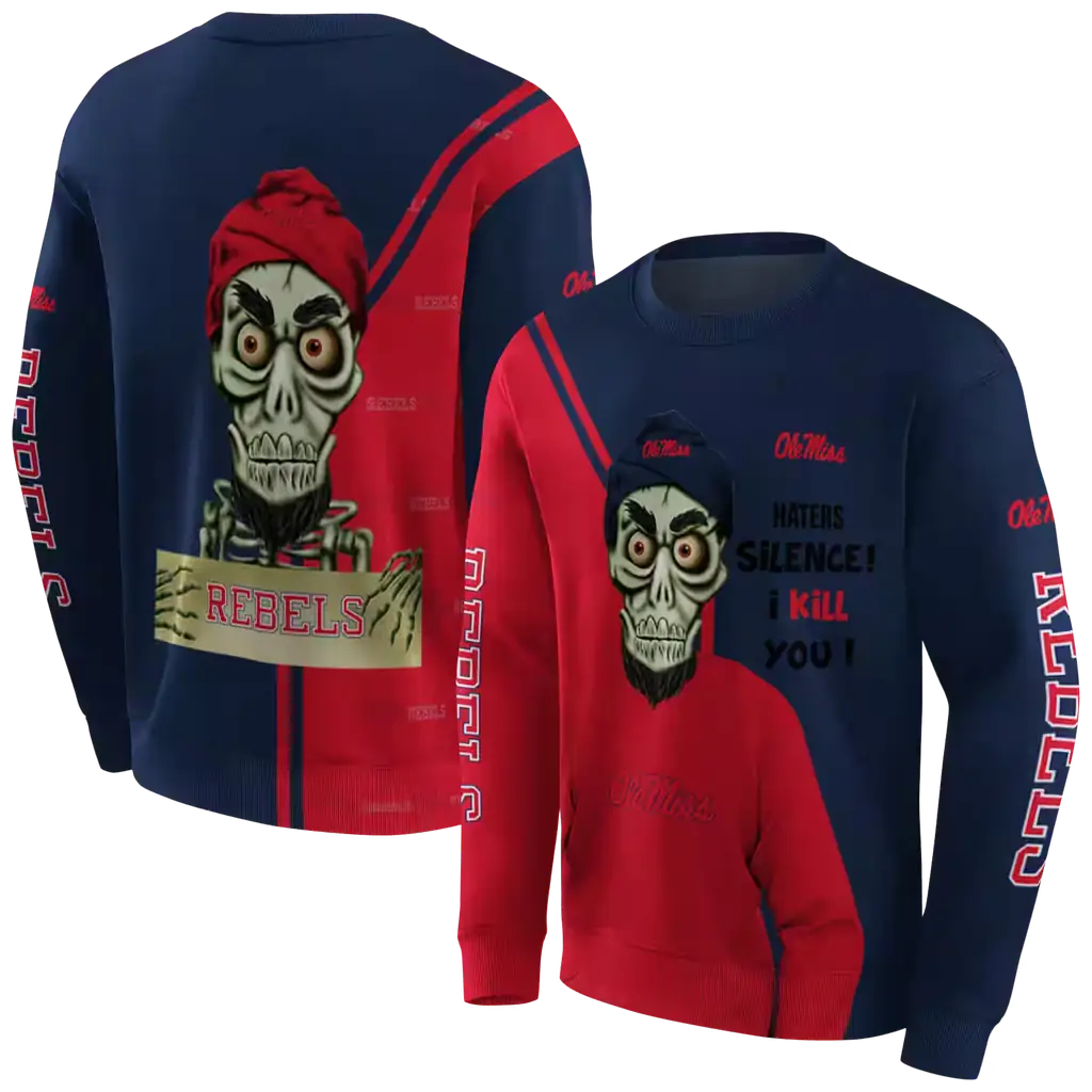 ole miss rebels achmed skull red hoodie premium grade ole miss rebels achmed skull red hoodie premium grade