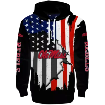 ole miss rebels american pride black hoodie best selling