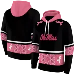 ole miss rebels awareness ribbon black pink hoodie best selling