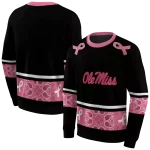 ole miss rebels awareness ribbon black pink hoodie best selling