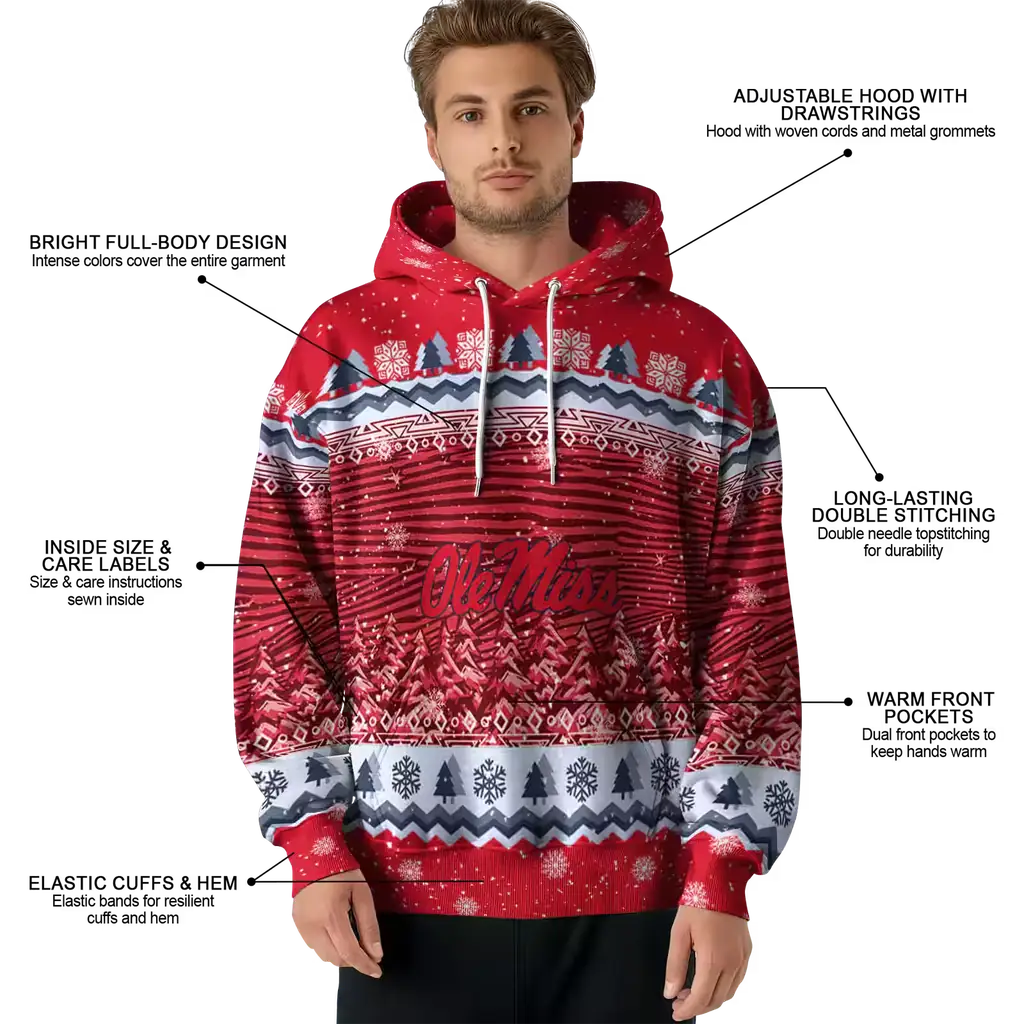 ole miss rebels christmas trees red hoodie latest model ole miss rebels christmas trees red hoodie latest model