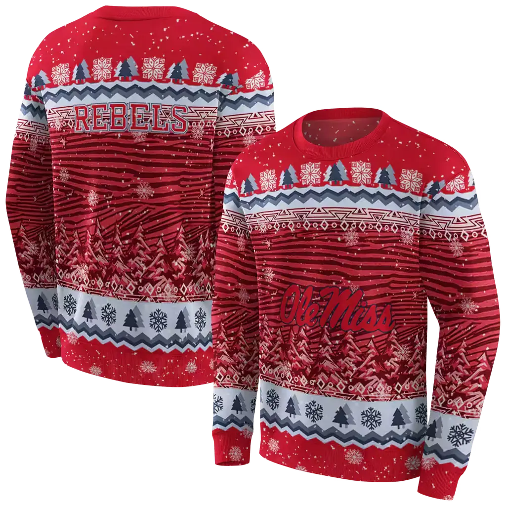ole miss rebels christmas trees red hoodie premium grade ole miss rebels christmas trees red hoodie premium grade