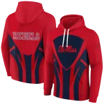 ole miss rebels concentric lines red black hoodie best selling