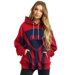 ole miss rebels concentric lines red black hoodie best selling