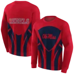 ole miss rebels concentric lines red black hoodie best selling
