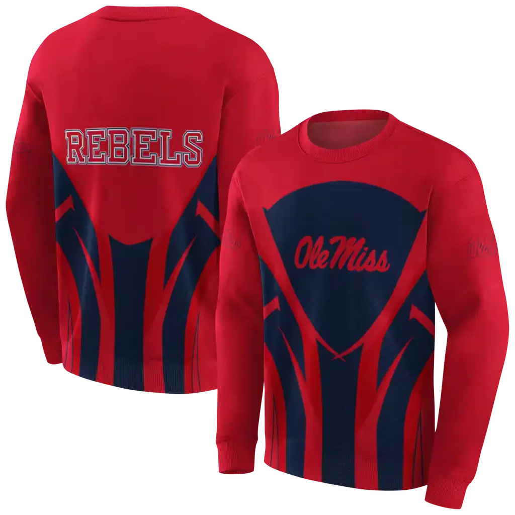 ole miss rebels concentric lines red black hoodie premium grade ole miss rebels concentric lines red black hoodie premium grade