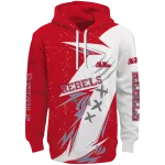 ole miss rebels dynamic slash red white hoodie best selling