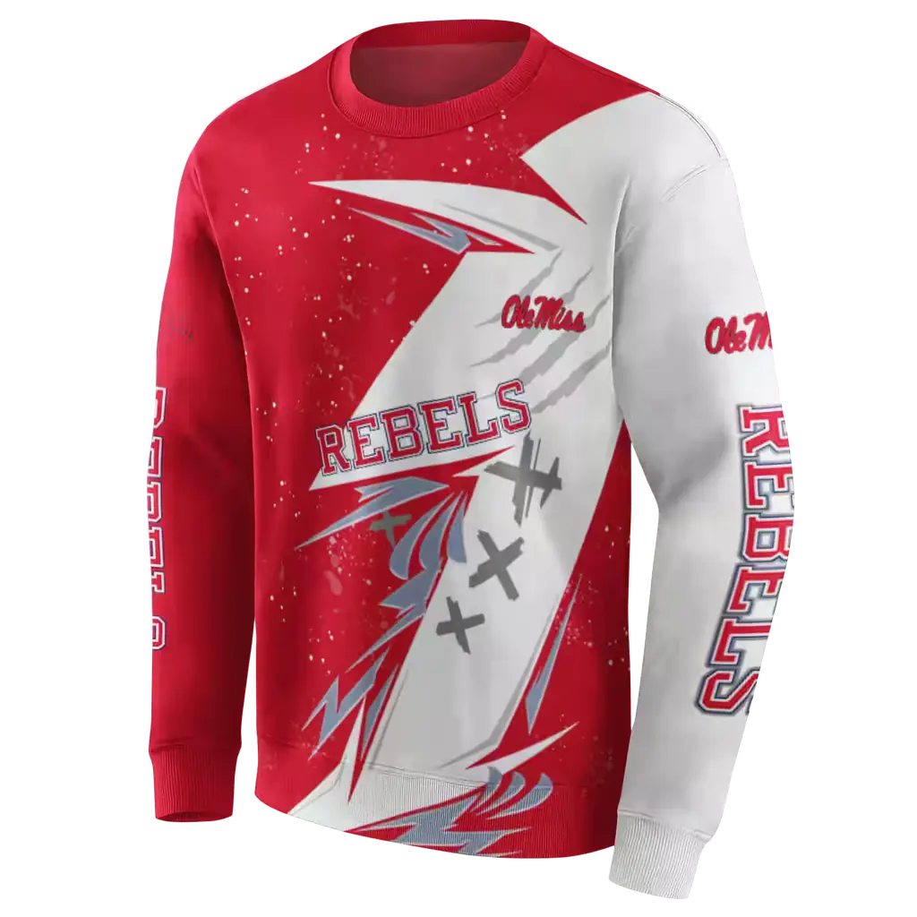 ole miss rebels dynamic slash red white hoodie new arrival ole miss rebels dynamic slash red white hoodie new arrival