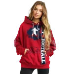 ole miss rebels football heartbeat red hoodie best selling