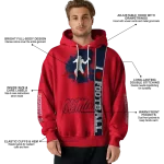 ole miss rebels football heartbeat red hoodie best selling