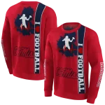 ole miss rebels football heartbeat red hoodie best selling