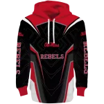 ole miss rebels futuristic pattern red black hoodie best selling
