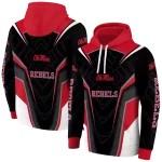 ole miss rebels futuristic pattern red black hoodie best selling