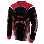 ole miss rebels futuristic pattern red black hoodie best selling