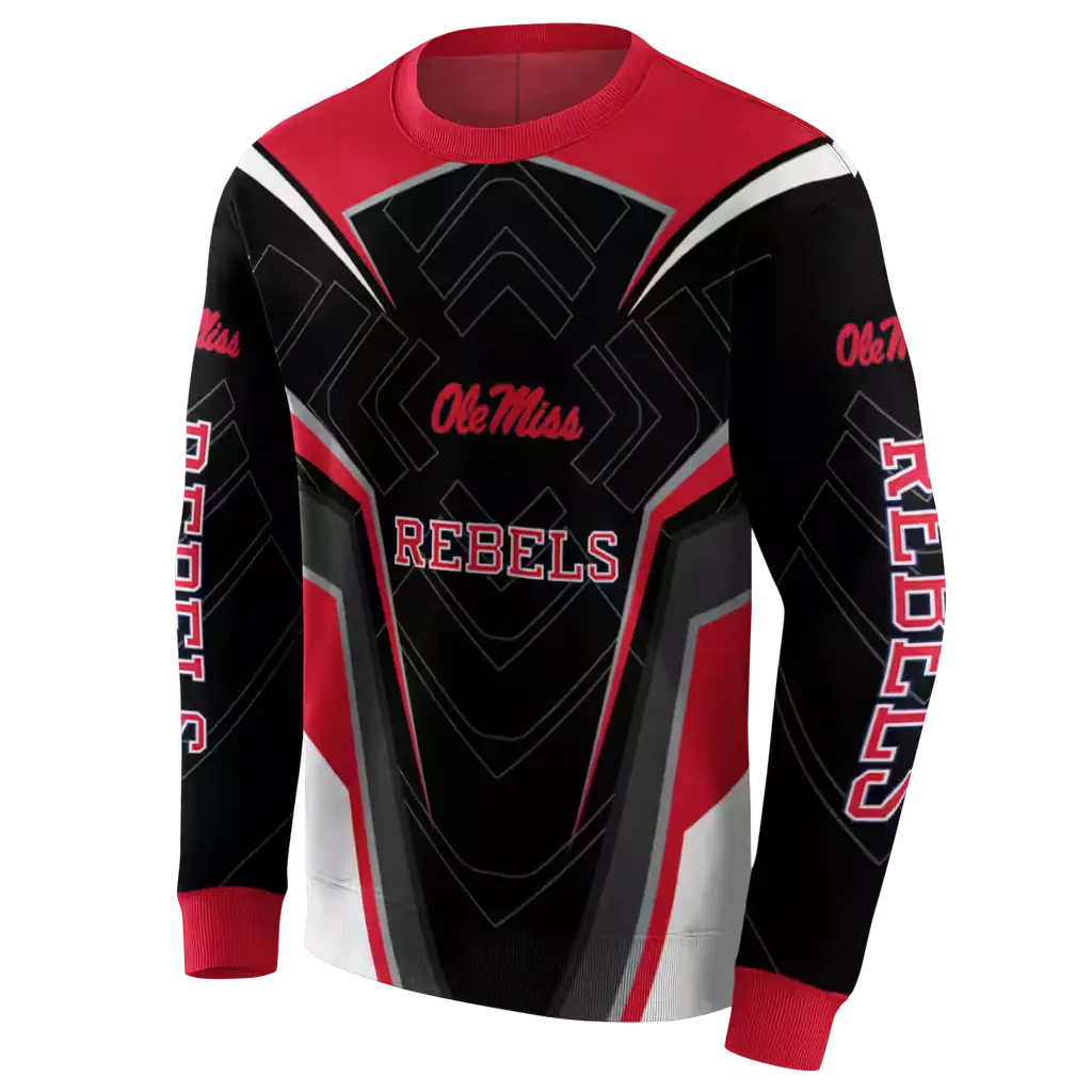 ole miss rebels futuristic pattern red black hoodie new arrival ole miss rebels futuristic pattern red black hoodie new arrival