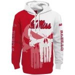 ole miss rebels graphic punisher red white hoodie best selling