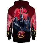 ole miss rebels halloween vibes red black hoodie best selling