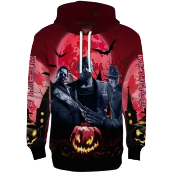 ole miss rebels halloween vibes red black hoodie best selling