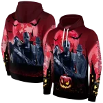 ole miss rebels halloween vibes red black hoodie best selling