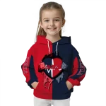 ole miss rebels heartbeat graphic red hoodie best selling