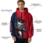 ole miss rebels jack skellington red hoodie best selling