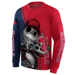 ole miss rebels jack skellington red hoodie best selling