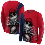 ole miss rebels jack skellington red hoodie best selling