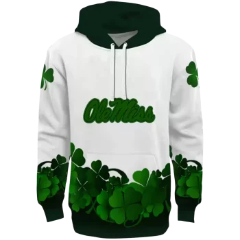ole miss rebels lucky motif white green hoodie best selling