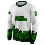 ole miss rebels lucky motif white green hoodie best selling
