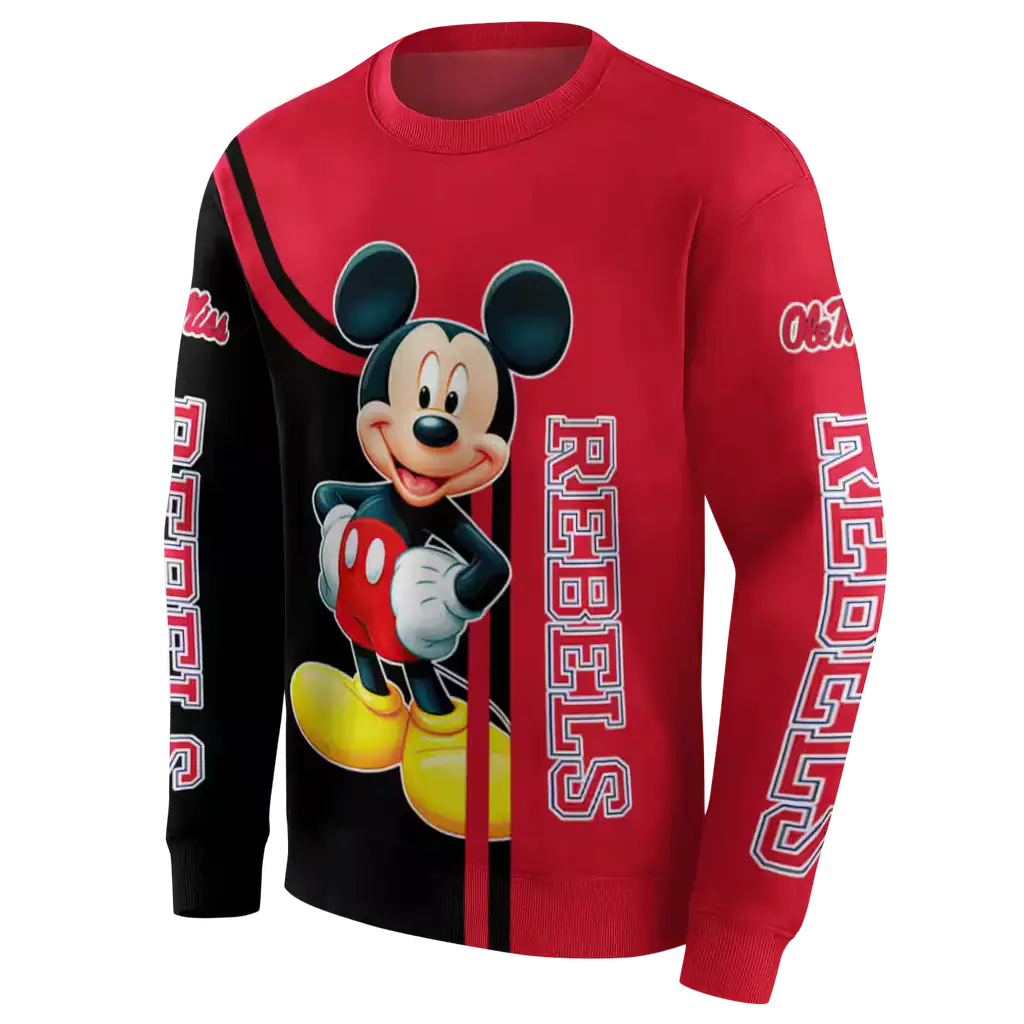 ole miss rebels mickey mouse red black hoodie new arrival ole miss rebels mickey mouse red black hoodie new arrival