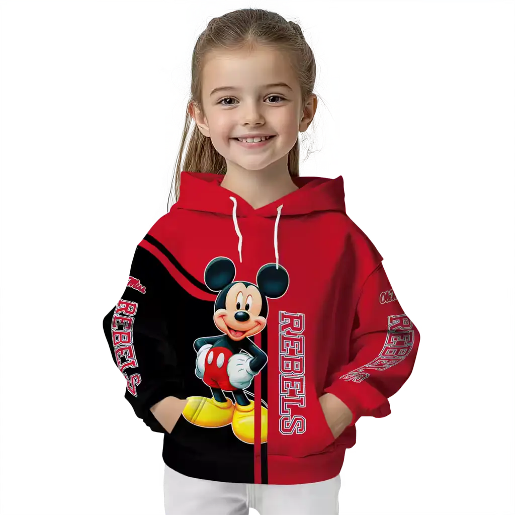 ole miss rebels mickey mouse red black hoodie top rated ole miss rebels mickey mouse red black hoodie top rated