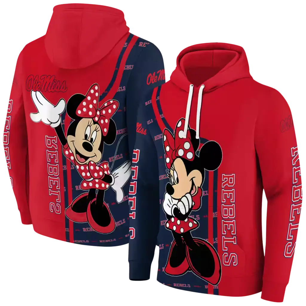 ole miss rebels minnie mouse red hoodie fashion forward ole miss rebels minnie mouse red hoodie fashion forward