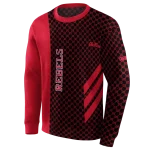 ole miss rebels monogram pattern red hoodie best selling