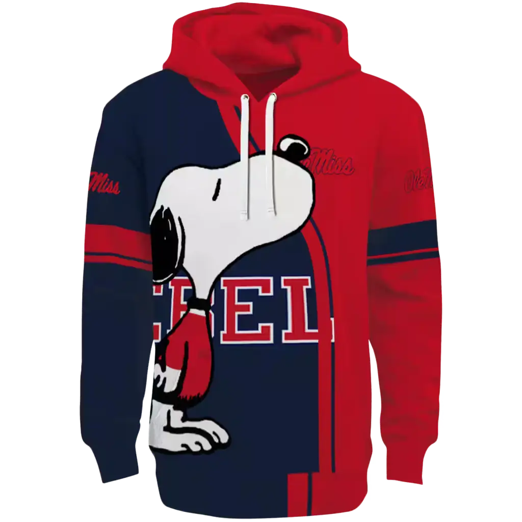 ole miss rebels playful snoopy red hoodie best selling ole miss rebels playful snoopy red hoodie best selling