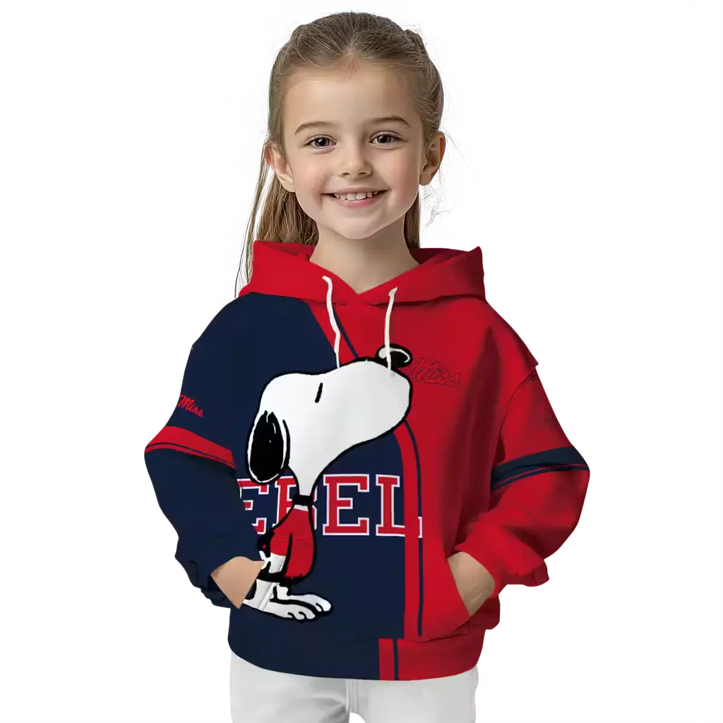 ole miss rebels playful snoopy red hoodie top rated ole miss rebels playful snoopy red hoodie top rated