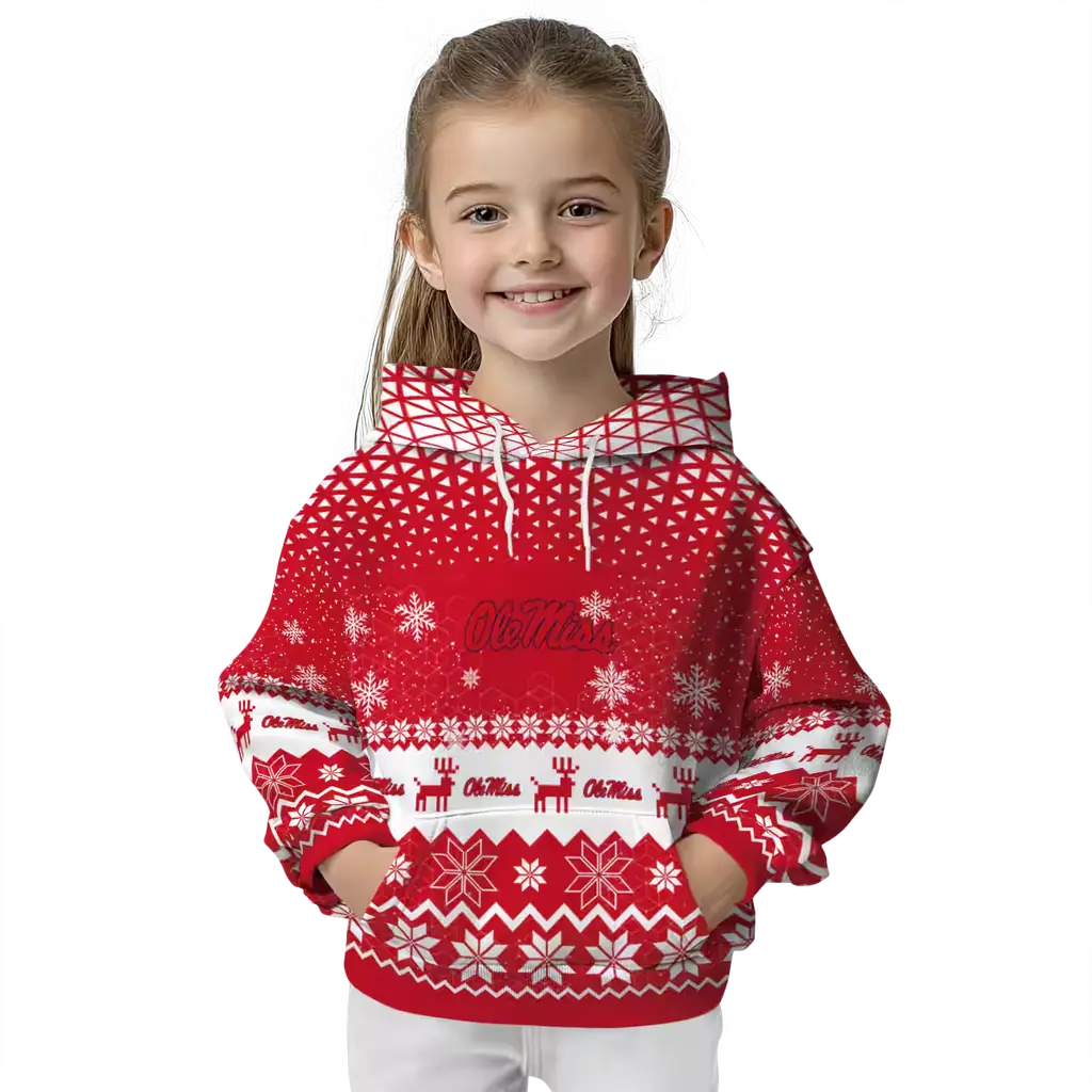 ole miss rebels reindeer motif red hoodie top rated ole miss rebels reindeer motif red hoodie top rated