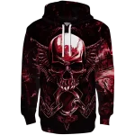 ole miss rebels skull artwork red black hoodie best selling