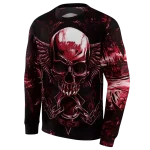 ole miss rebels skull artwork red black hoodie best selling