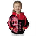 ole miss rebels skull motif red black hoodie best selling