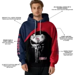 ole miss rebels skull punisher blue black hoodie best selling