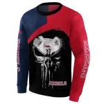 ole miss rebels skull punisher blue black hoodie best selling