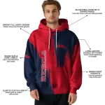 ole miss rebels splatter effect red hoodie best selling