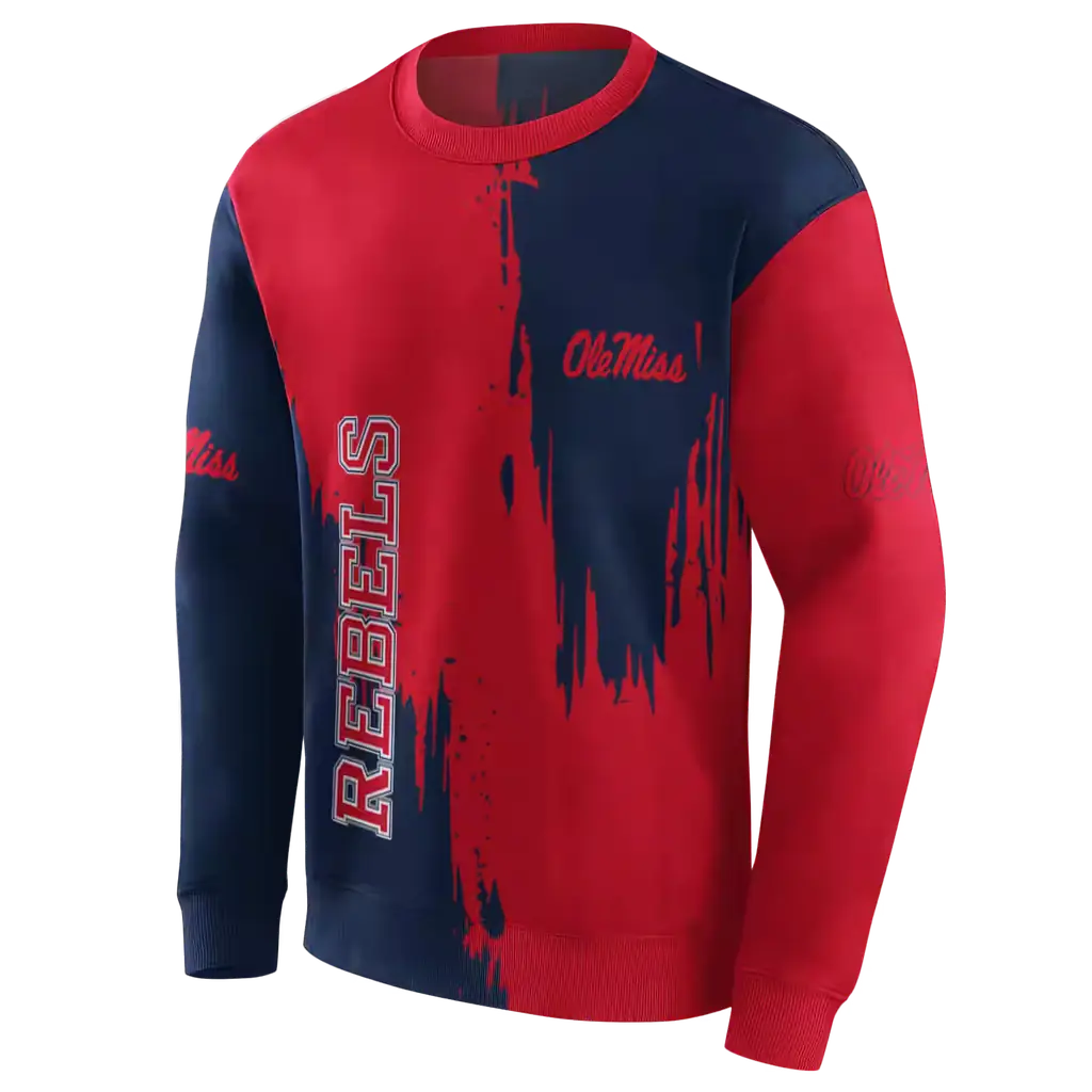 ole miss rebels splatter effect red hoodie new arrival ole miss rebels splatter effect red hoodie new arrival
