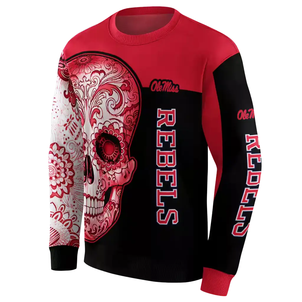 ole miss rebels sugar skull red black hoodie new arrival ole miss rebels sugar skull red black hoodie new arrival