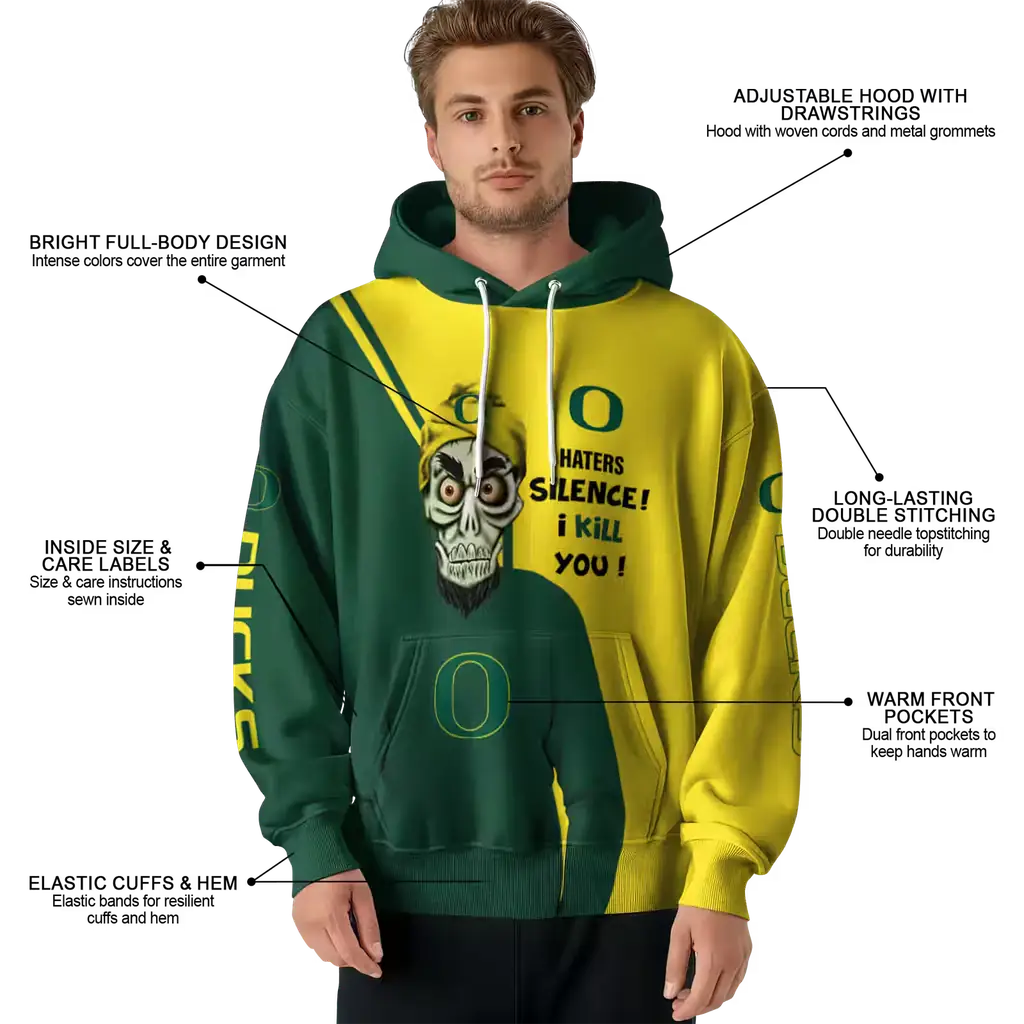oregon ducks achmed skull green hoodie latest model oregon ducks achmed skull green hoodie latest model