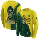 oregon ducks achmed skull green hoodie best selling