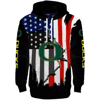 oregon ducks american pride black hoodie best selling