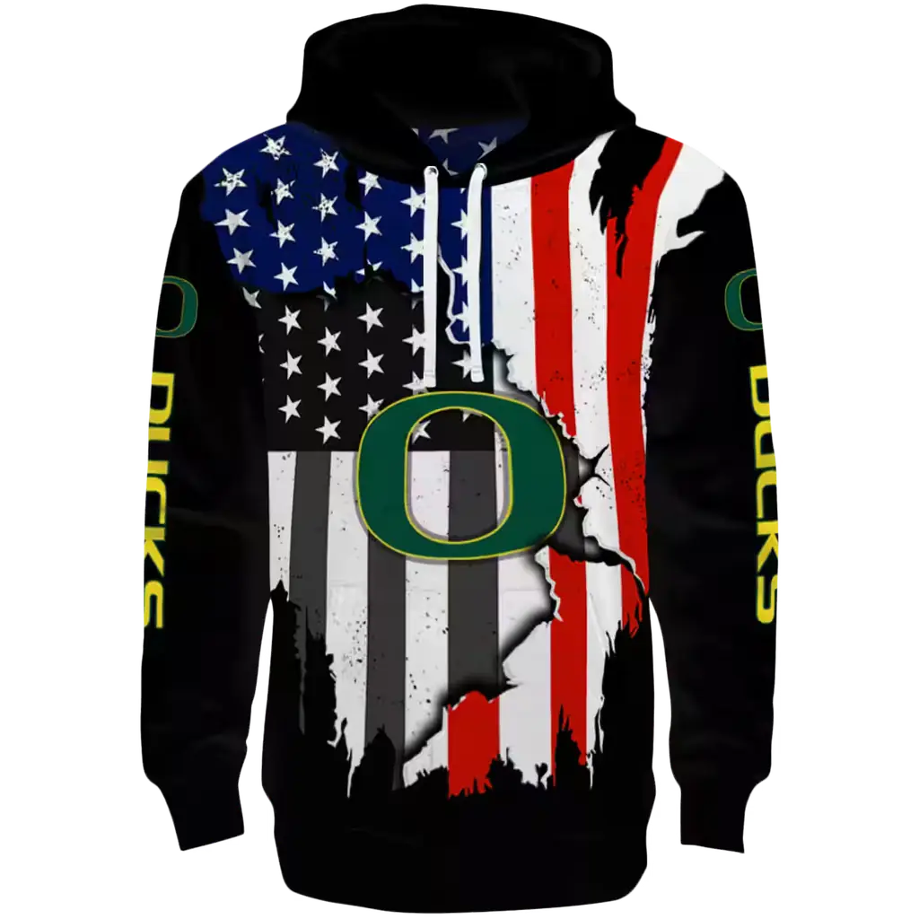 oregon ducks american pride black hoodie best selling oregon ducks american pride black hoodie best selling
