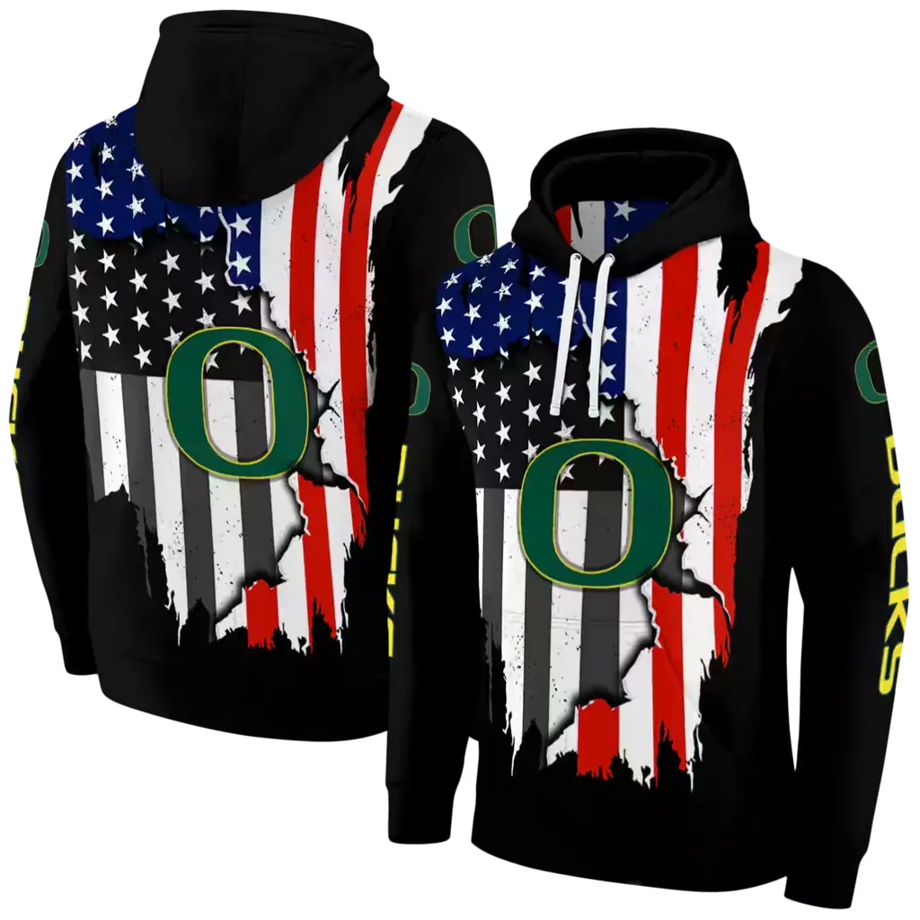 oregon ducks american pride black hoodie fashion forward oregon ducks american pride black hoodie fashion forward