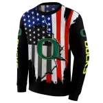 oregon ducks american pride black hoodie best selling